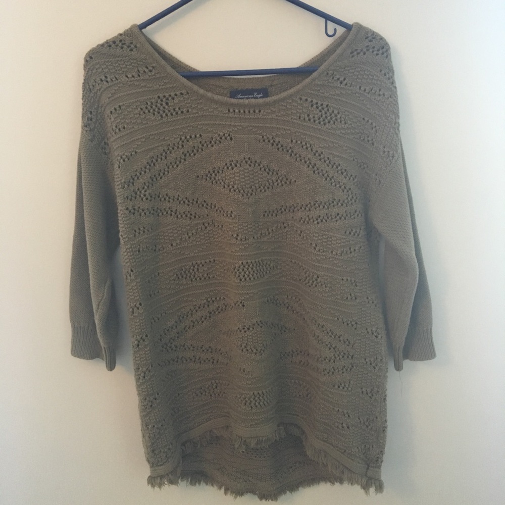 Olive Sweater American Eagle